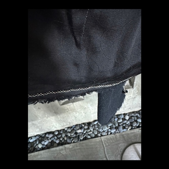 Vintage Chanel Midnight Blue Wool 2004 Frayed Tweed Jacket - Picture 11 of 11